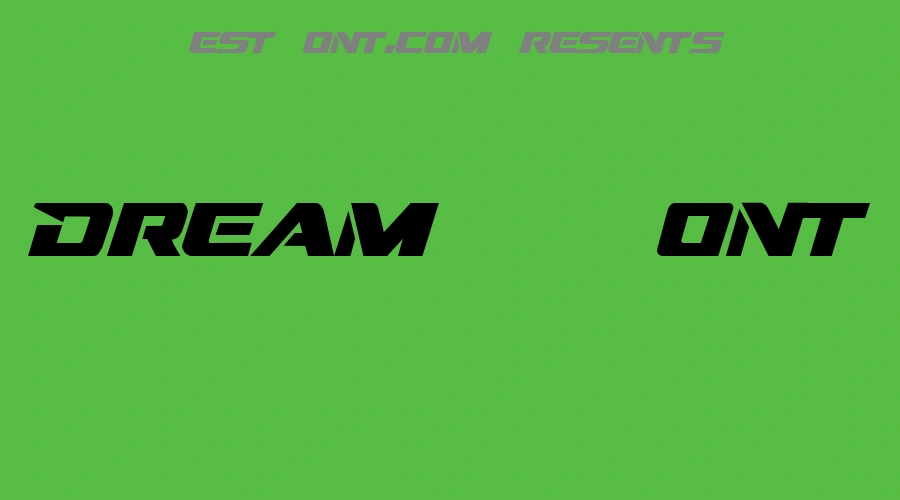 Dream MMA Font