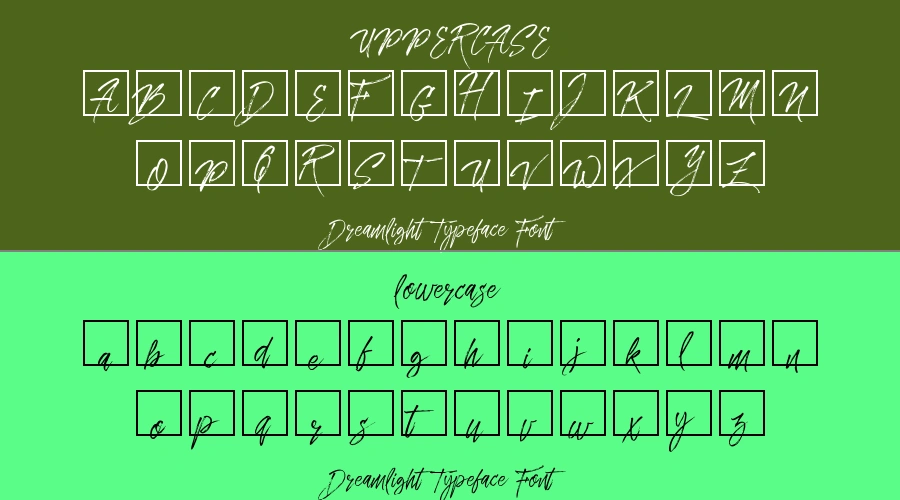 Dreamlight Typeface Font Preview