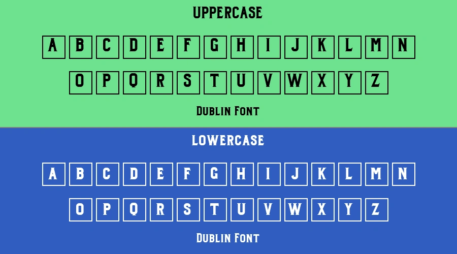 Dublin Font Preview