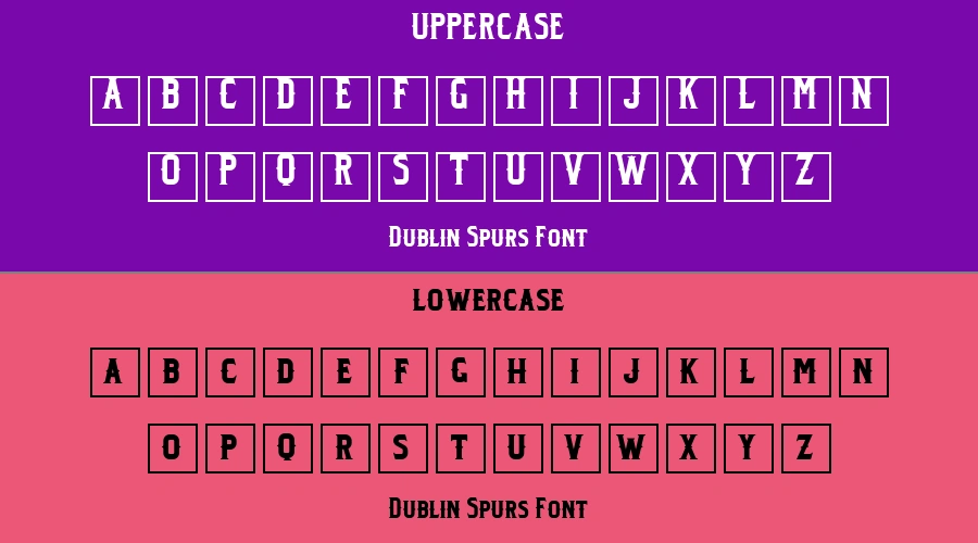 Dublin Spurs Font Preview