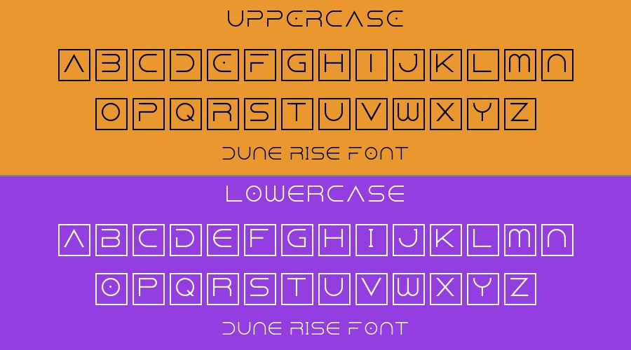 Dune Rise Font Preview