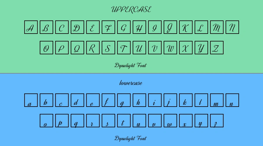 Dynalight Font Preview