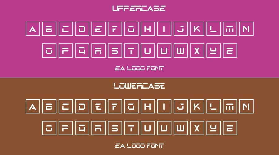 EA Logo Font Preview