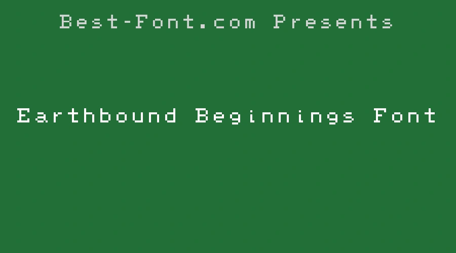 Earthbound Beginnings Font