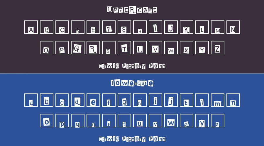 Earwig Factory Font Preview