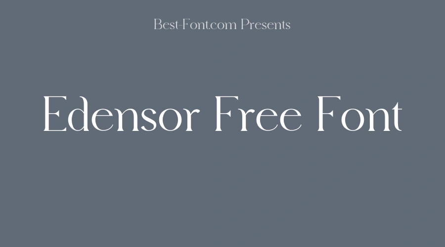 Edensor Free Font