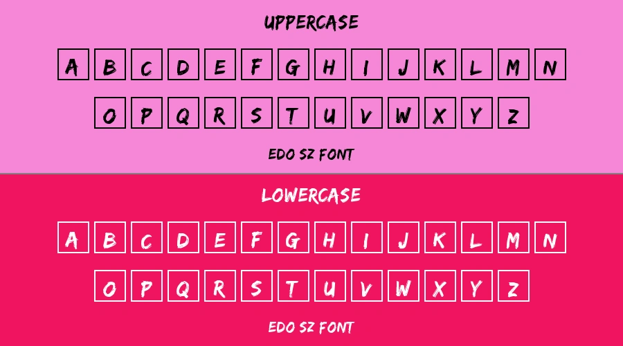 Edo SZ Font Preview