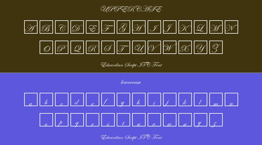 Edwardian Script ITC Font Preview