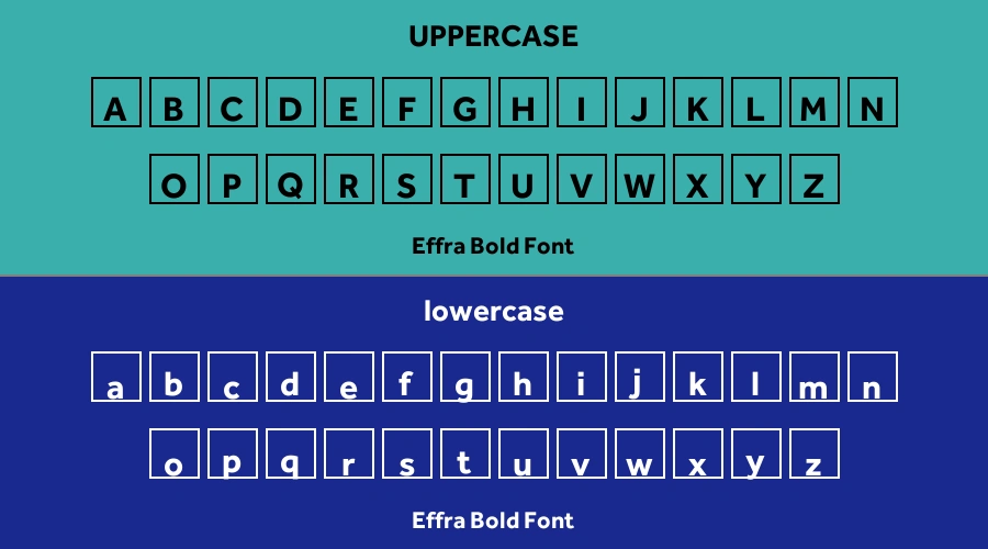 Effra Bold Font Preview