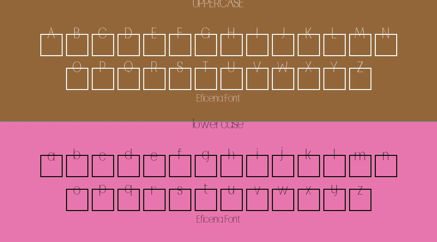 Eficena Font Preview