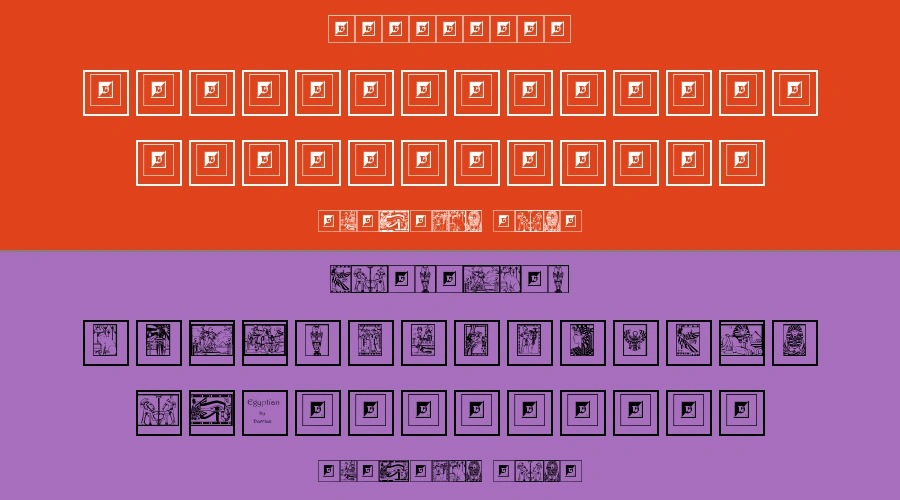 Egyptian Font Preview