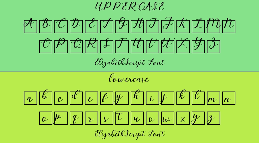 ElizabethScript Font Preview