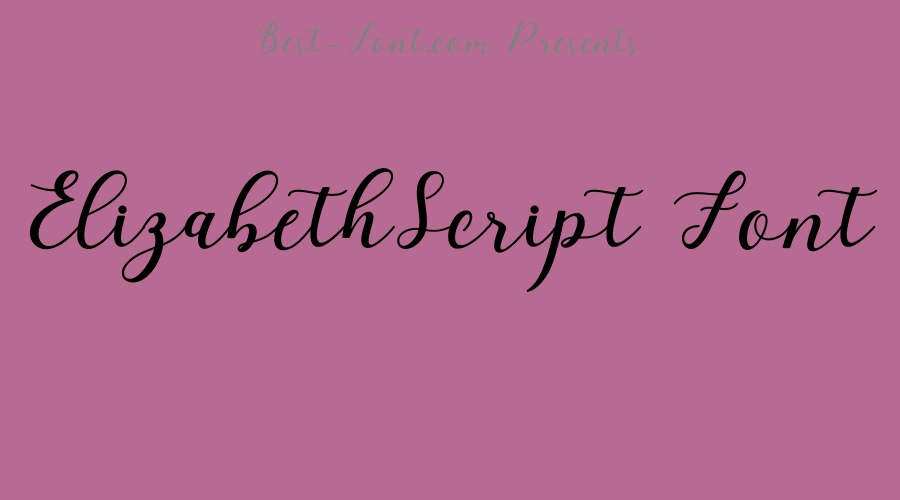 ElizabethScript Font