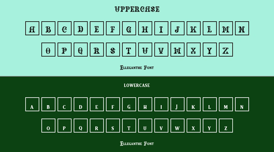 Elleganthe Font Preview