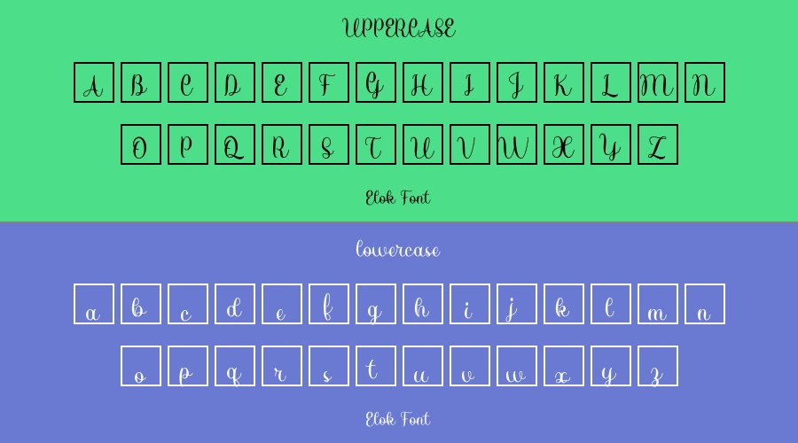 Elok Font Preview