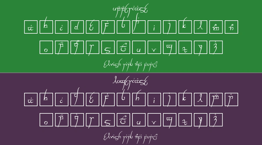 Elvish Ring NFI Font Preview