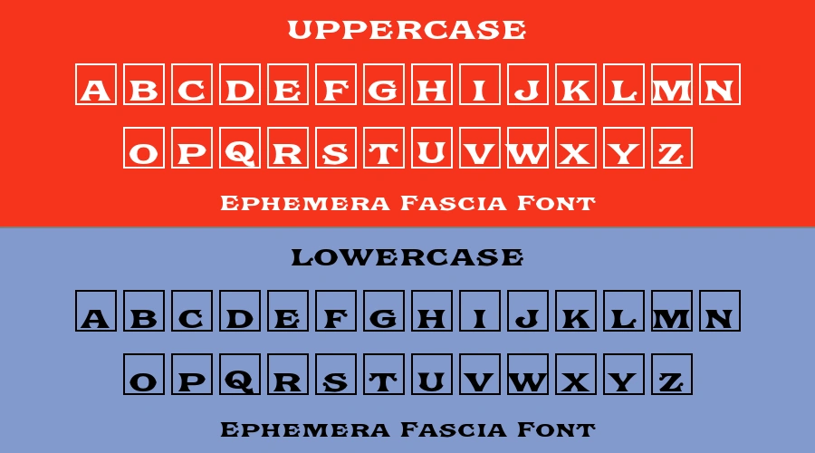 Ephemera Fascia Font Preview