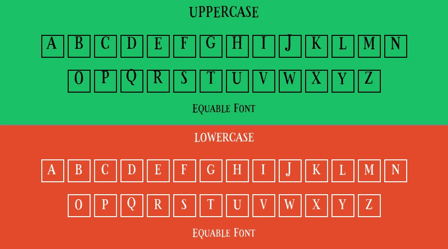 Equable Font Preview