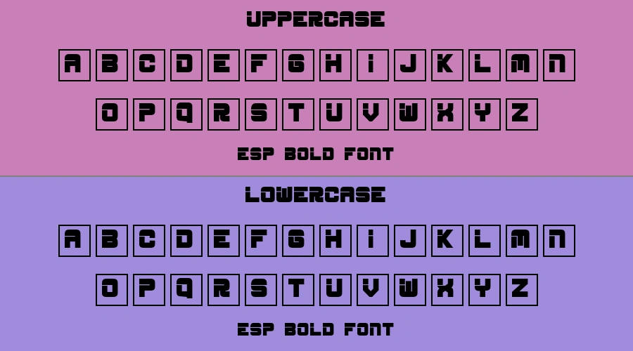 ESP Bold Font Preview