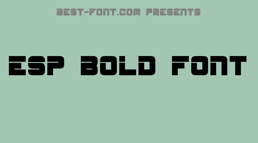 ESP Bold Font