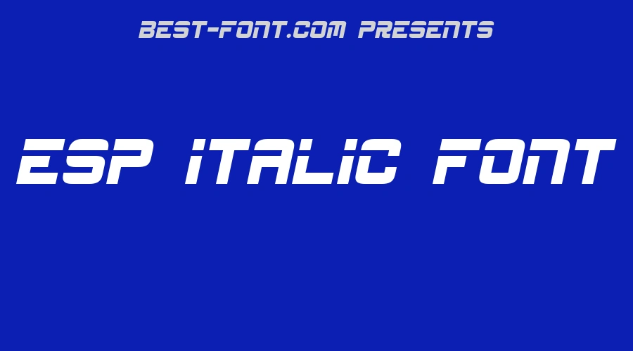 ESP Italic Font