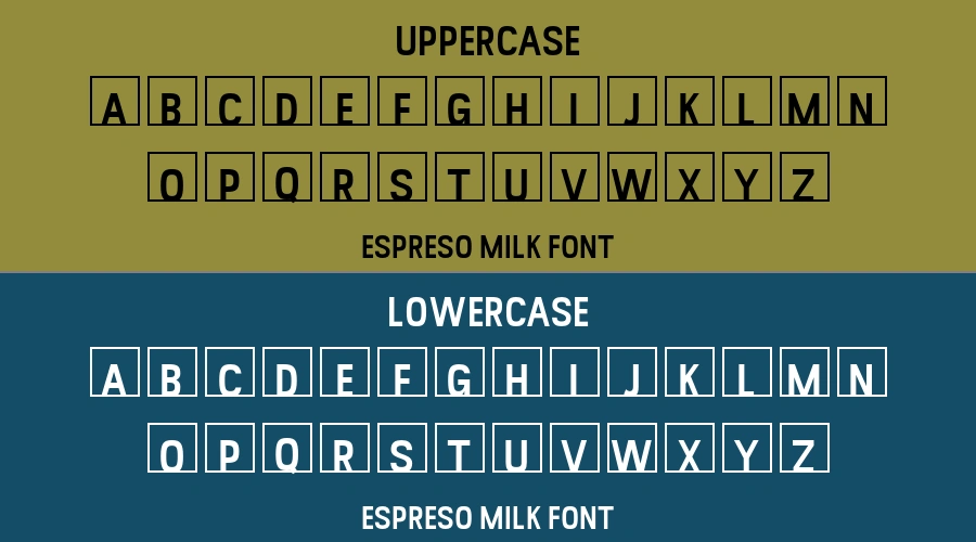 Espreso Milk Font Preview