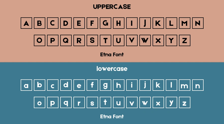 Etna Font Preview