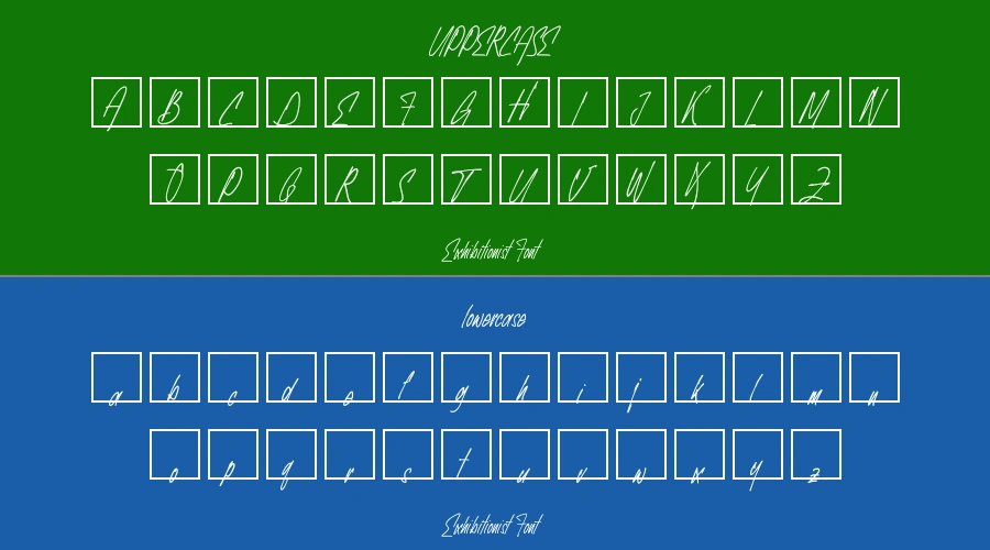 Exhibitionist Font Preview