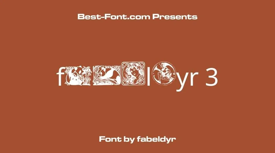 Fabeldyr 3 Font