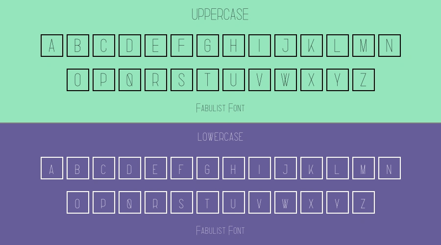 Fabulist Font Preview