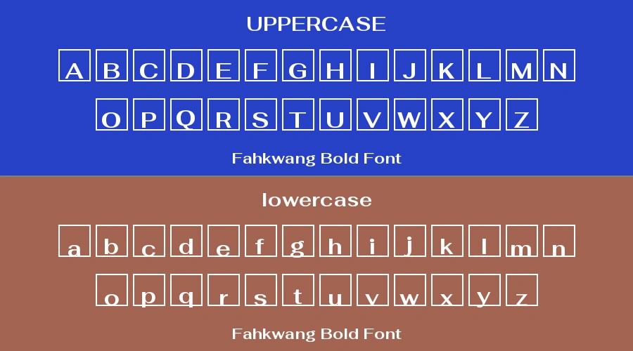 Fahkwang Bold Font Preview