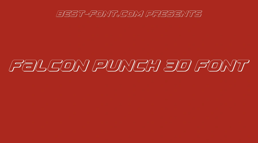 Falcon Punch 3D Font