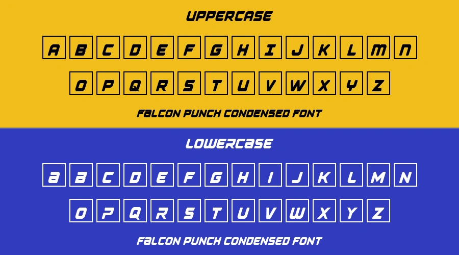Falcon Punch Condensed Font Preview