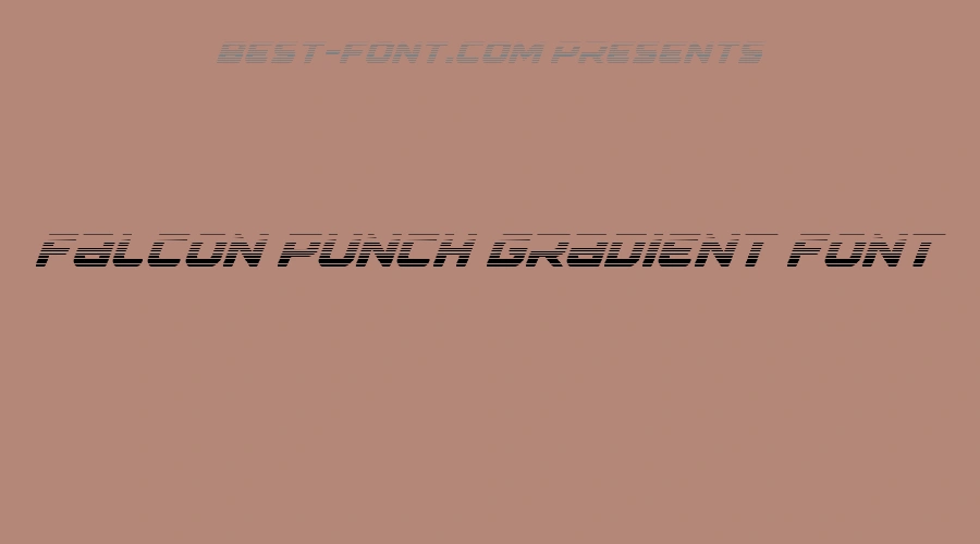 Falcon Punch Gradient Font