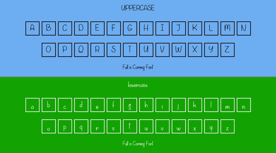 Fall is Coming Font Preview