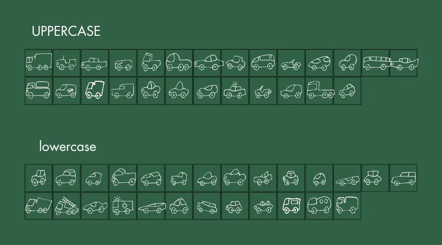 Fantastique Cars Font Preview