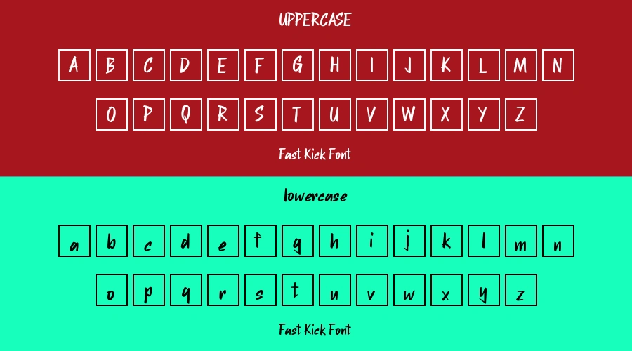 Fast Kick Font Preview
