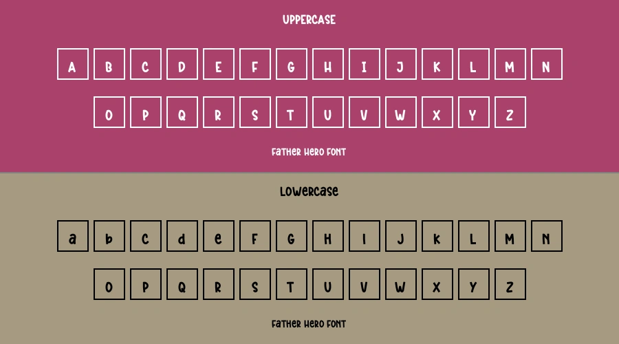 Father Hero Font Preview