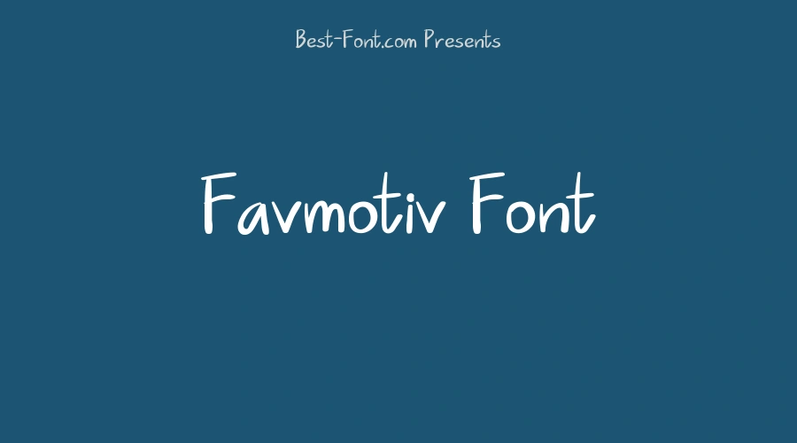 Favmotiv Font