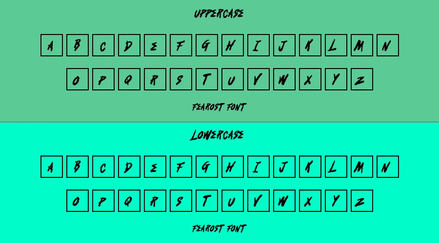 Fearost Font Preview