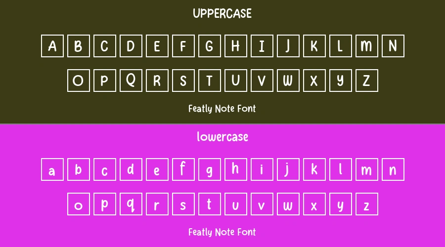 Featly Note Font Preview