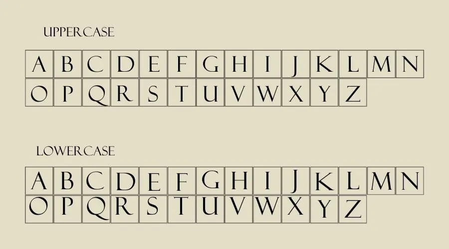 Felix Titling Font Preview