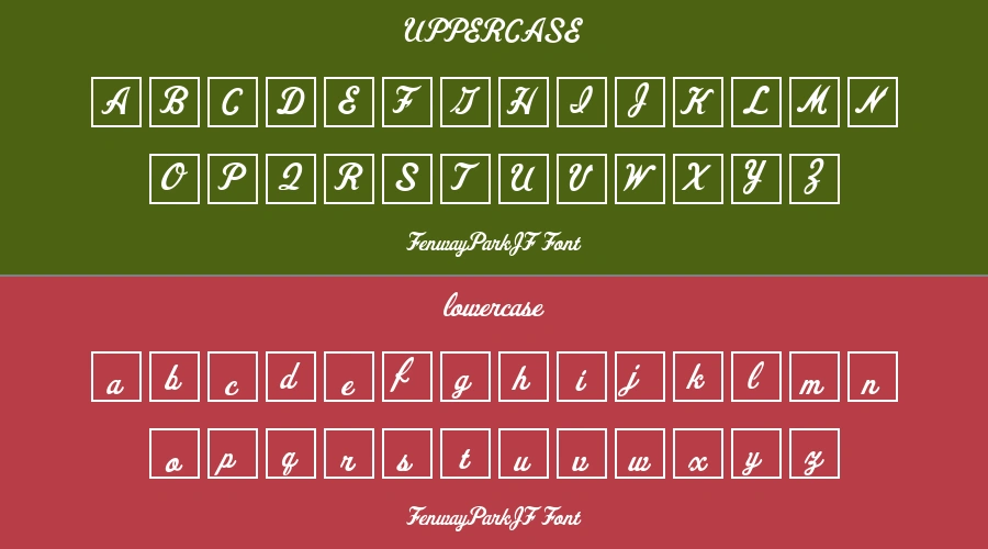 FenwayParkJF Font Preview