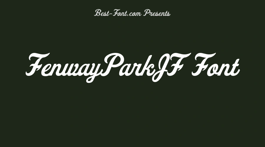 FenwayParkJF Font
