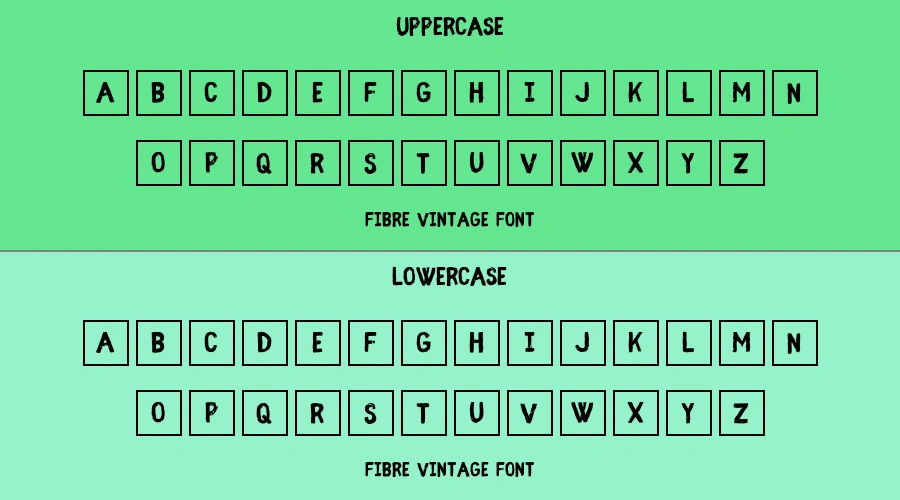 Fibre Vintage Font Preview