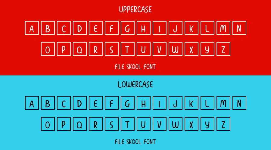 File Skool Font Preview