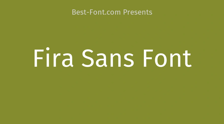 Fira Sans Font