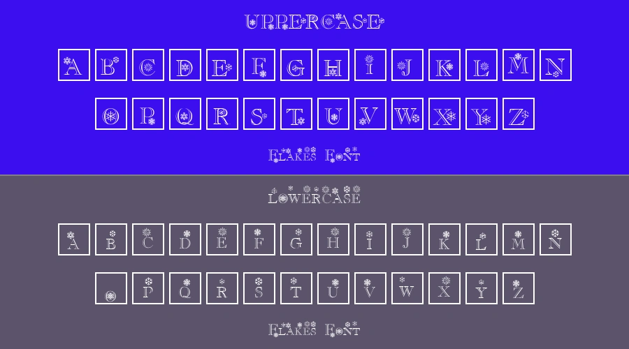 Flakes Font Preview