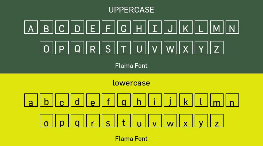 Flama Font Preview