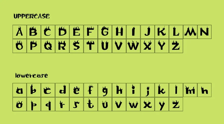 Flame Font Preview